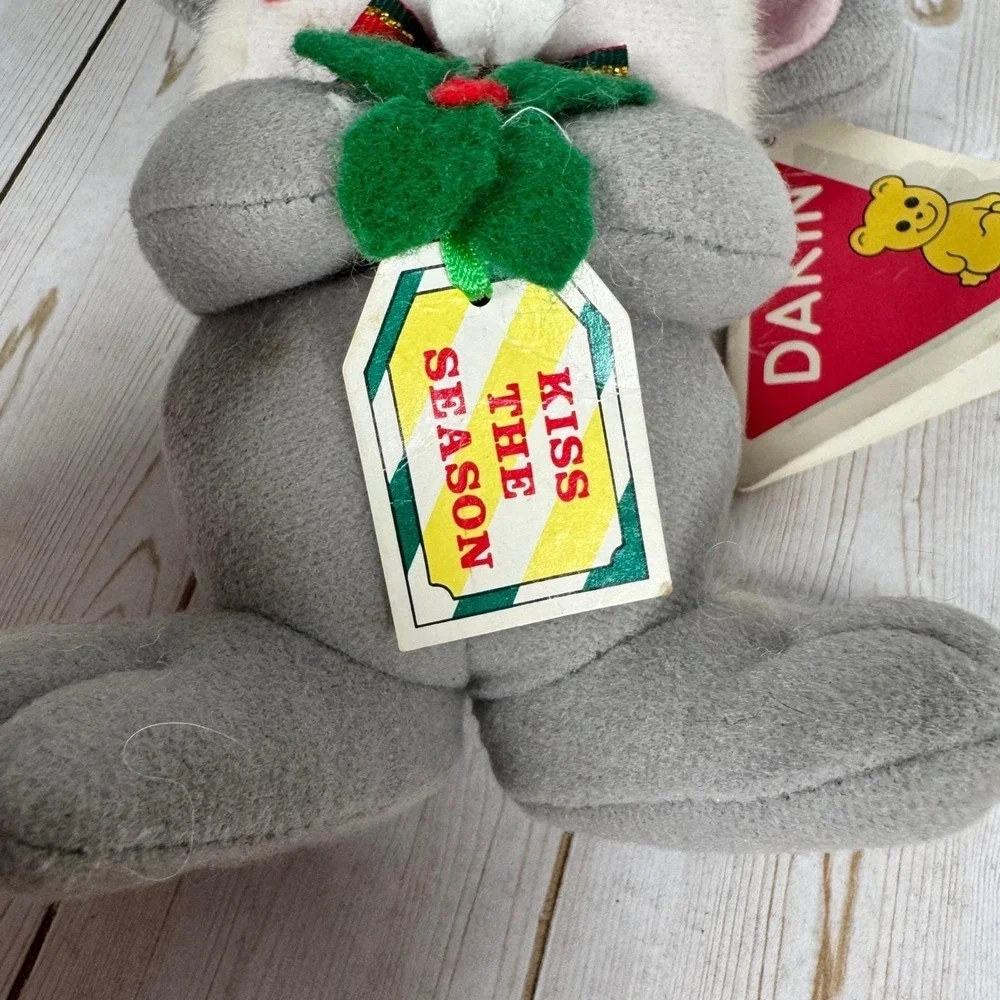 Dakin Kissmas Mouse Plush Vintage Christmas‎ Kiss The Season w/Tag